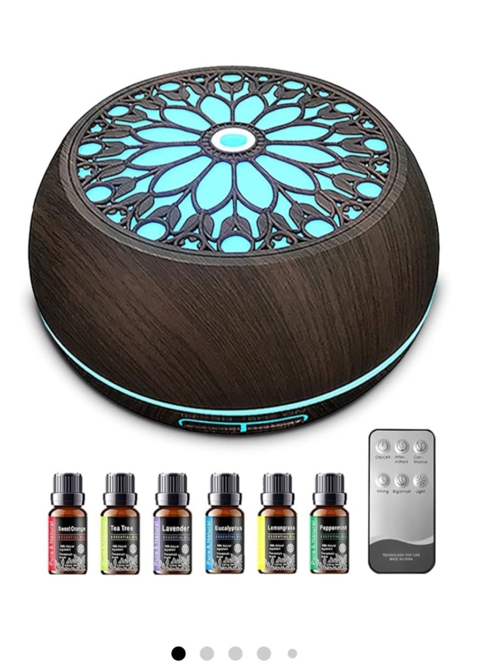 550ML Essential Oil Aroma Diffusers Humidifier Cool Mist Remote Auto-off NIB